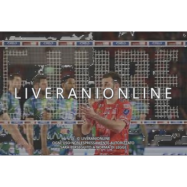 Roberto Bartomeoli/LMedia - Play Off - Cucine Lube Civitanova vs Sir Safety Conad Perugia - Volleyball Italian Serie A Men Superleague Championship 2021/2022 May 11 2022 - Eurosuole Forum Civitanova Marche, Italy Play Off - Cucine Lube Civitanova vs Sir Safety Conad Perugia Photo showing: Luciano De Cecco #15 (Cucine Lube Civitanova) @Roberto Bartomeoli/LiveMedia / AGENZIA ALDO LIVERANI SAS
