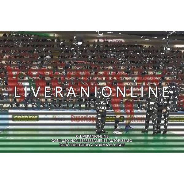 Roberto Bartomeoli/LMedia - Play Off - Cucine Lube Civitanova vs Sir Safety Conad Perugia - Volleyball Italian Serie A Men Superleague Championship 2021/2022 May 11 2022 - Eurosuole Forum Civitanova Marche, Italy Play Off - Cucine Lube Civitanova vs Sir Safety Conad Perugia Photo showing: Awards ceremony Cucine Lube Civitanova @Roberto Bartomeoli/LiveMedia / AGENZIA ALDO LIVERANI SAS