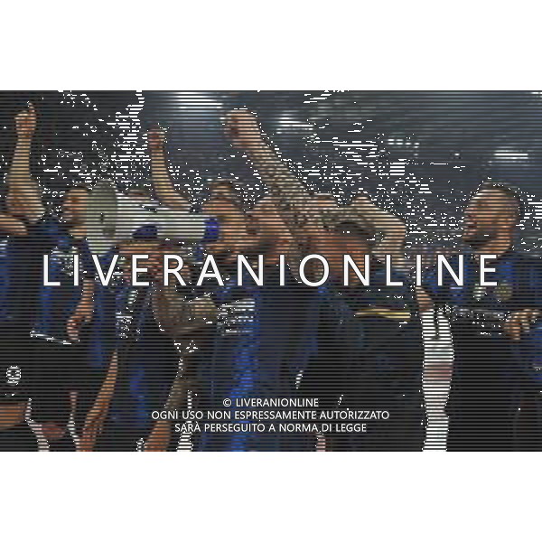 Juventus vs Inter Coppa Italia Frecciarossa - Finale Stadio Olimpico - Roma 11-05-2022 nella foto Esultanza Federico Dimarco - Esultanza e festeggiamenti a fine gara per la vittoria della coppa - trofeo ©Federico Gaetano/AGENZIA ALDO LIVERANI SAS