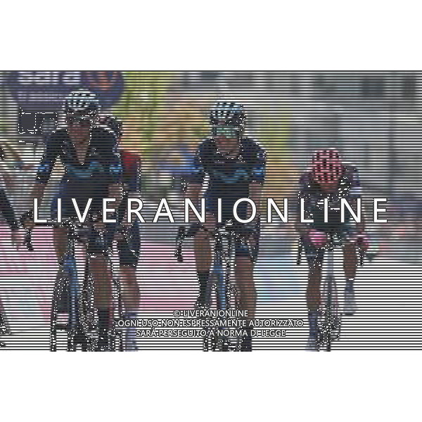 13-05-2022 Giro D\'italia; Tappa 07 Diamante - Potenza; 2022, Movistar; Pedrero Lopez, Antonio; Arcas Pena, Jorge; Potenza; ©SIROTTI / AGENZIA ALDO LIVERANI SAS