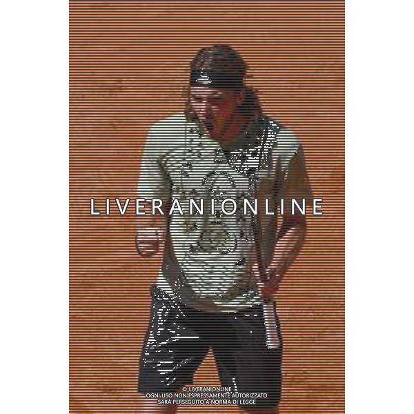 Stefanos Tsitsipas (GRE) -INTERNAZIONALI BNL d\'ITALIA - Torneo Tennis Foro Italico Roma 14.05.2022 - Semifinale Maschile - Tsitsipas vs Zverev ©Corradetti/LMedia / AGENZIA ALDO LIVERANI SAS