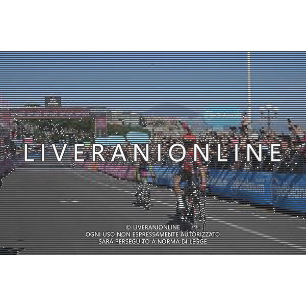 14-05-2022 Giro D\'italia; Tappa 08 Napoli - Napoli; 2022, Lotto - Soudal; 2022, Bardiani - Csf Faizane; De Gendt, Thomas; Gabburo, Davide; Napoli; ©SIROTTI/AGENZIA ALDO LIVERANI SAS