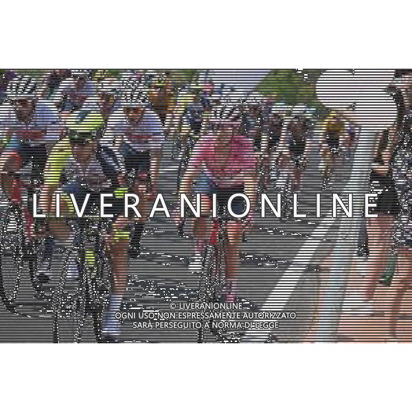 14-05-2022 Giro D\'italia; Tappa 08 Napoli - Napoli; 2022, Intermarche - Wanty Gobert; 2022, Trek - Segafredo; Pozzovivo, Domenico; Lopez, Juan Pedro; Monte Di Procida; ©SIROTTI/AGENZIA ALDO LIVERANI SAS