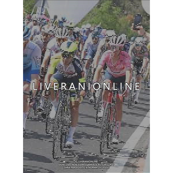 14-05-2022 Giro D\'italia; Tappa 08 Napoli - Napoli; 2022, Intermarche - Wanty Gobert; 2022, Trek - Segafredo; Pozzovivo, Domenico; Lopez, Juan Pedro; Monte Di Procida; ©SIROTTI/AGENZIA ALDO LIVERANI SAS