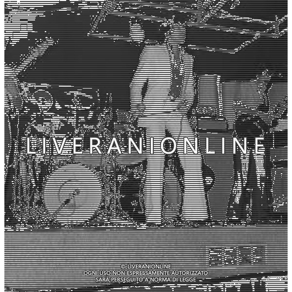RETROSPETTIVA DEL CANTANTE MAL (pseudonimo di Paul Bradley Couling) NELLA FOTO MENTRE SI ESIBISCE ALLA BUSSOLA DI VIAREGGIO NELL\'AGOSTO DEL 1975 ©Archivio Giovanni Liverani/AGENZIA ALDO LIVERANI SAS
