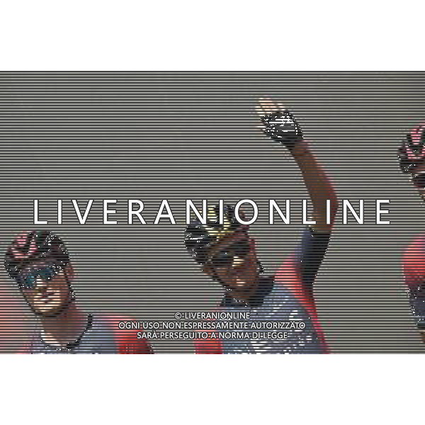 15-05-2022 Giro D\'italia; Tappa 09 Isernia - Monte Blockhaus; 2022, Ineos - Grenadiers; Carapaz Antonio, Richard Antonio; Isernia; ©SIROTTI / AGENZIA ALDO LIVERANI SAS