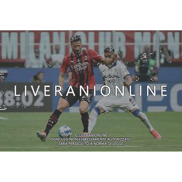 Olivier Giroud (Milan) e Jose\' Luis Palomino (Atalanta) Milan vs Atalanta Milano 15-05-2022 Stadio Giuseppe Meazza - San Siro Campionato Serie A TIM - 37a giornata foto Roberto Garavaglia/ag. Aldo Liverani sas/ AGENZIA ALDO LIVERANI SAS