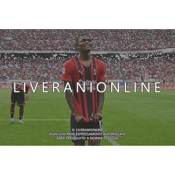 Rafael Leao (Milan) esulta dopo il gol dell\'1 a 0 Milan vs Atalanta Milano 15-05-2022 Stadio Giuseppe Meazza - San Siro Campionato Serie A TIM - 37a giornata foto Roberto Garavaglia/ag. Aldo Liverani sas/ AGENZIA ALDO LIVERANI SAS