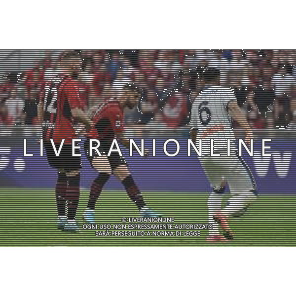 Theo Hernandez (Milan) segna il gol del 2 a 0 Milan vs Atalanta Milano 15-05-2022 Stadio Giuseppe Meazza - San Siro Campionato Serie A TIM - 37a giornata foto Roberto Garavaglia/ag. Aldo Liverani sas/ AGENZIA ALDO LIVERANI SAS