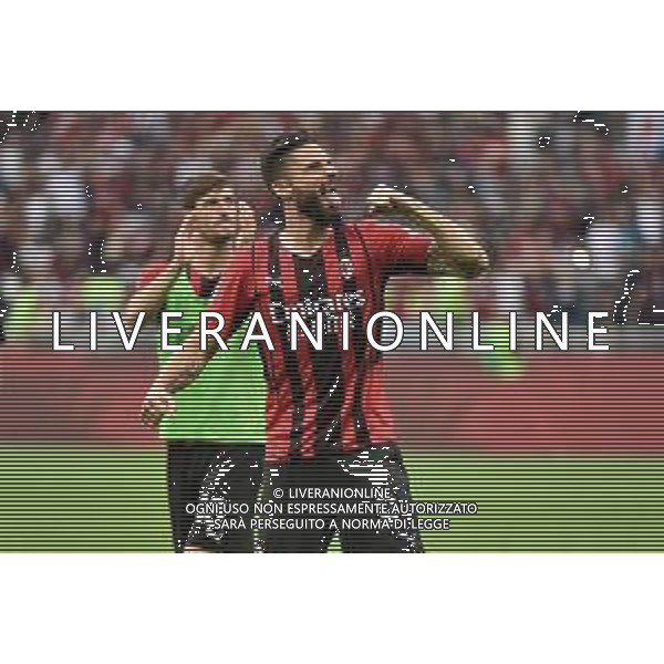 Olivier Giroud (Milan) esultanza finale Milan vs Atalanta Milano 15-05-2022 Stadio Giuseppe Meazza - San Siro Campionato Serie A TIM - 37a giornata foto Roberto Garavaglia/ag. Aldo Liverani sas/ AGENZIA ALDO LIVERANI SAS