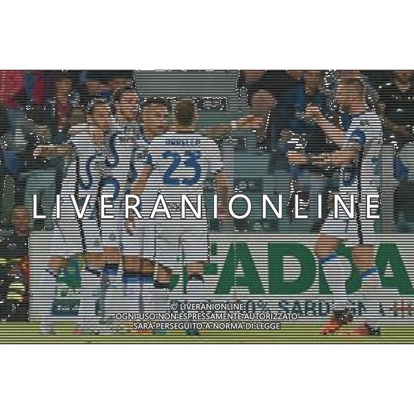 15-5-2022. Cagliari Calcio-Inter F.C., 37° giornata Serie A 2021/2022. Italia, Sardegna, Cagliari, stadio Unipol Domus. Salvatore Moi/Aldo Liverani s.a.s.. Nella foto: Gol dell\'Inter contro Cagliari in trasferta, nello stadio Unipol Domus di Cagliari. Segna Matteo Darmian Inter - esultanza ©MOI / AGENZIA ALDO LIVERANI SAS