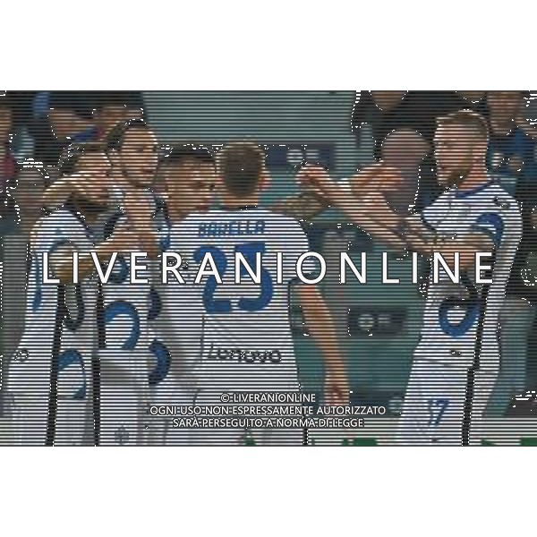 15-5-2022. Cagliari Calcio-Inter F.C., 37° giornata Serie A 2021/2022. Italia, Sardegna, Cagliari, stadio Unipol Domus. Salvatore Moi/Aldo Liverani s.a.s.. Nella foto: Gol dell\'Inter contro Cagliari in trasferta, nello stadio Unipol Domus di Cagliari. Segna Matteo Darmian Inter - esultanza ©MOI / AGENZIA ALDO LIVERANI SAS