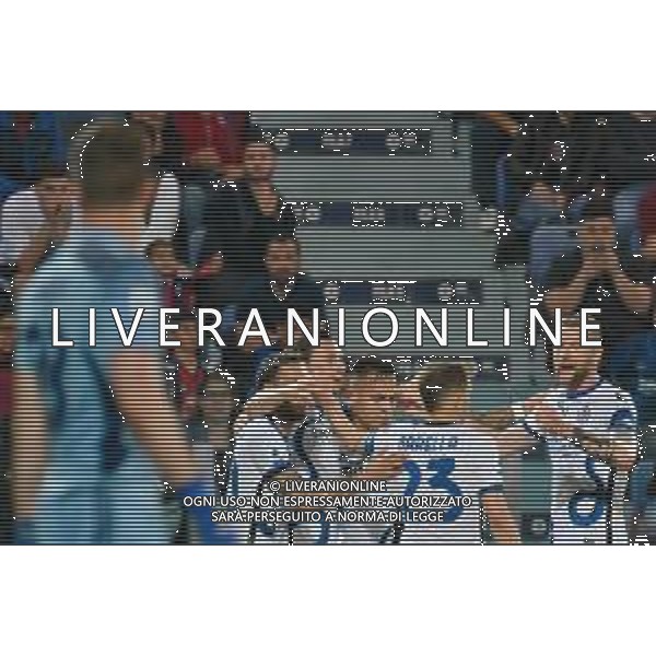 15-5-2022. Cagliari Calcio-Inter F.C., 37° giornata Serie A 2021/2022. Italia, Sardegna, Cagliari, stadio Unipol Domus. Salvatore Moi/Aldo Liverani s.a.s.. Nella foto: Gol dell\'Inter contro Cagliari in trasferta, nello stadio Unipol Domus di Cagliari. Segna Matteo Darmian Inter - esultanza ©MOI / AGENZIA ALDO LIVERANI SAS