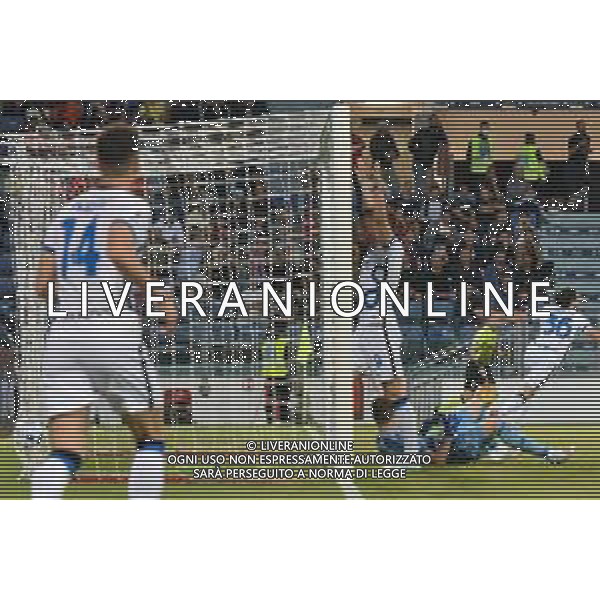 15-5-2022. Cagliari Calcio-Inter F.C., 37° giornata Serie A 2021/2022. Italia, Sardegna, Cagliari, stadio Unipol Domus. Salvatore Moi/Aldo Liverani s.a.s.. Nella foto: Gol dell\'Inter contro Cagliari in trasferta, nello stadio Unipol Domus di Cagliari. Segna Matteo Darmian Inter ©MOI / AGENZIA ALDO LIVERANI SAS