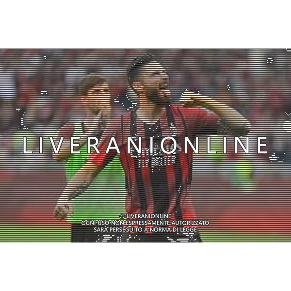 Olivier Giroud (Milan) esultanza finale Milan vs Atalanta Milano 15-05-2022 Stadio Giuseppe Meazza - San Siro Campionato Serie A TIM - 37a giornata foto Roberto Garavaglia/ag. Aldo Liverani sas