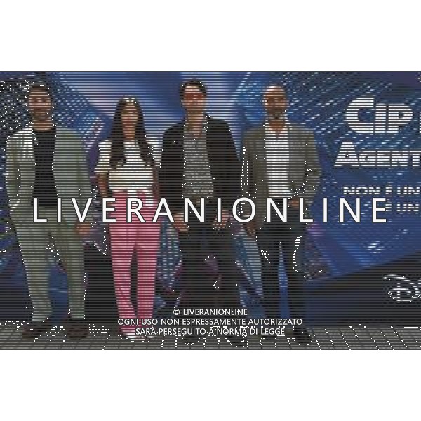 Ag. Aldo Liverani s.a.s./Massimo Landucci Roma 16/05/2022 Photocall del film Cip e Ciop Agenti Speciali Nella foto Raoul Bova, Francesca Chillemi, Giampaolo Morelli e Jonis Bascir ©Landucci Massimo/AGENZIA ALDO LIVERANI SAS