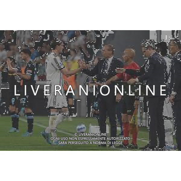 Torino 16.05.2022 Allianz Stadium ©Manuela Viganti/Agenzia Aldo Liverani Juventus vs Lazio Campionato Calcio Serie A TIM - 37a giornata Nella foto: dusan vlahovic e massimiliano allegri ©VIGANTI/AGENZIA ALDO LIVERANI SAS