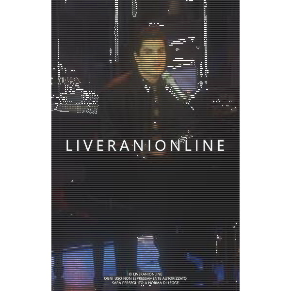 RETROSPETTIVA TYRONE POWER JR CANTANTE NELLA FOTO TYRONE POWER JUNIOR A SANREMO NELL\'ANNO 1990 AG ALDO LIVERANI SAS