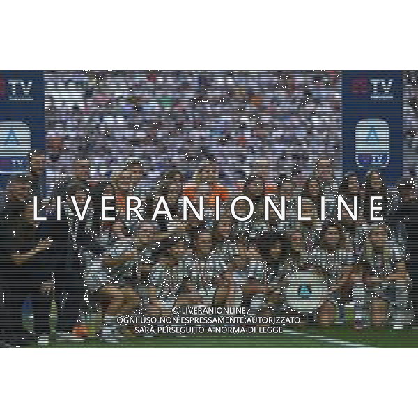 Torino 16.05.2022 Allianz Stadium ©Manuela Viganti/Agenzia Aldo Liverani Juventus vs Lazio Campionato Calcio Serie A TIM - 37a giornata Nella foto: Premiazione della Squadra Femminile vincitrice del campionato 2021/2022