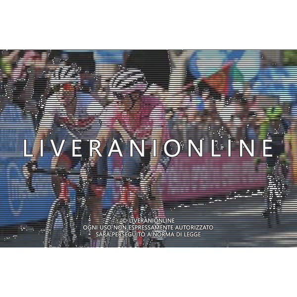 17-05-2022 Giro D\'italia; Tappa 10 Pescara - Jesi; 2022, Trek - Segafredo; Lopez, Juan Pedro; Ciccone, Giulio; Jesi; ©SIROTTI/AGENZIA ALDO LIVERANI SAS
