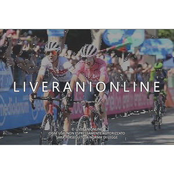17-05-2022 Giro D\'italia; Tappa 10 Pescara - Jesi; 2022, Trek - Segafredo; Lopez, Juan Pedro; Ciccone, Giulio; Jesi; ©SIROTTI/AGENZIA ALDO LIVERANI SAS
