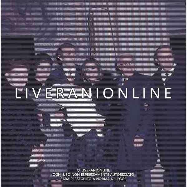 RETROSPETTIVA PIPPO BAUDO PRESENTATORE TELEVISIVO NELLA FOTO PIPPO BAUDO CON LA MOGLIE ANGELA LIPPI AL BATTESIMO DELLA FIGLIA TIZIANA AG ALDO LIVERANI SAS