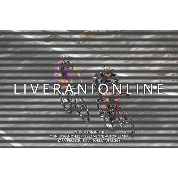 18-05-2022 Giro D\'italia; Tappa 11 Santarcangelo Di Romagna - Reggio Emilia; 2022, Drone Hopper - Androni; 2022, Bardiani - Csf Faizane; Tagliani, Filippo; Rastelli, Luca; ©SIROTTI/AGENZIA ALDO LIVERANI SAS
