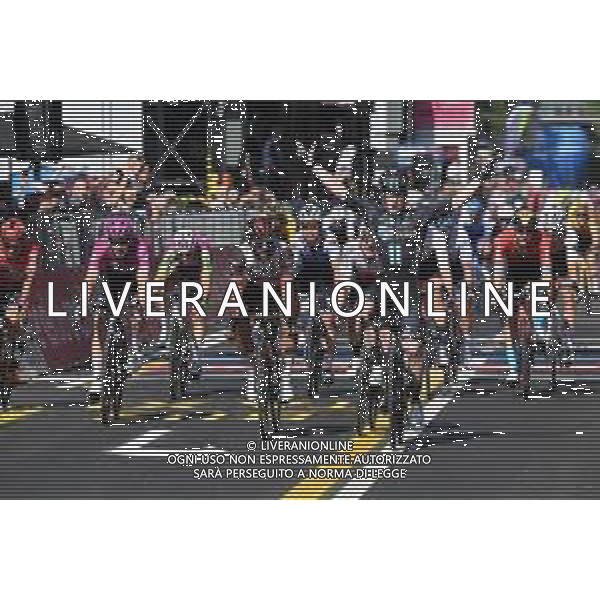 18-05-2022 Giro D\'italia; Tappa 11 Santarcangelo Di Romagna - Reggio Emilia; 2022, Dsm; 2022, Uae Emirates; 2022, Groupama - Fdj; Dainese, Alberto; Gaviria Rendon, Fernando; Demare, Arnaud; Reggio Emilia; ©SIROTTI/AGENZIA ALDO LIVERANI SAS