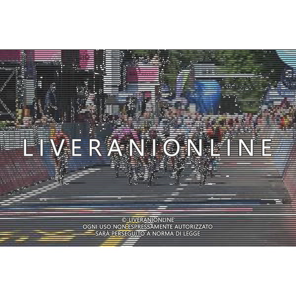 18-05-2022 Giro D\'italia; Tappa 11 Santarcangelo Di Romagna - Reggio Emilia; 2022, Dsm; 2022, Uae Emirates; 2022, Groupama - Fdj; 2022, Cofidis; Dainese, Alberto; Gaviria Rendon, Fernando; Demare, Arnaud; Consonni, Simone; Reggio Emilia; ©SIROTTI/AGENZIA ALDO LIVERANI SAS