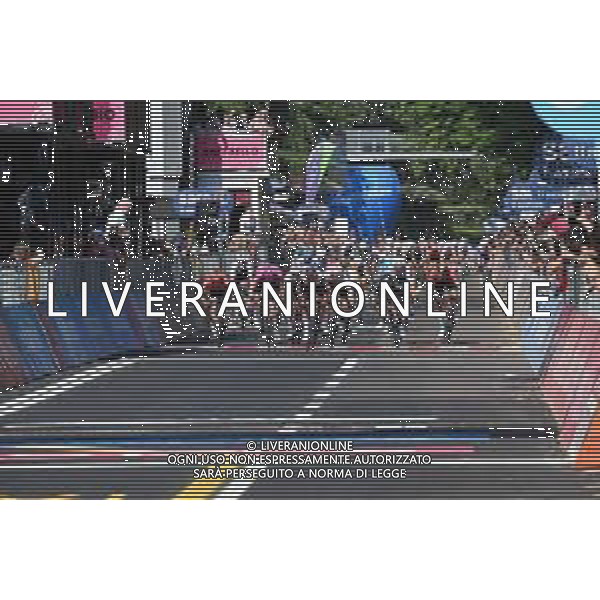 18-05-2022 Giro D\'italia; Tappa 11 Santarcangelo Di Romagna - Reggio Emilia; 2022, Dsm; 2022, Uae Emirates; 2022, Groupama - Fdj; Dainese, Alberto; Gaviria Rendon, Fernando; Demare, Arnaud; Reggio Emilia; ©SIROTTI/AGENZIA ALDO LIVERANI SAS