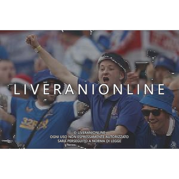 Francesco Scaccianoce/LMedia - UEFA Europa League 2022 Final - Eintracht vs Rangers - football Europa League match 2021/2022 May 18 2022 - Estadio Ramon Sanchez-Pizjuan Seville, Spain UEFA Europa League 2022 Final - Eintracht vs Rangers Photo showing: Rangers FC fans show their support @Francesco Scaccianoce/LiveMedia /AGENZIA ALDO LIVERANI SAS