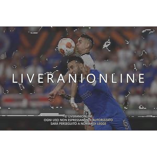 Francesco Scaccianoce/LMedia - UEFA Europa League 2022 Final - Eintracht vs Rangers - football Europa League match 2021/2022 May 18 2022 - Estadio Ramon Sanchez-Pizjuan Seville, Spain UEFA Europa League 2022 Final - Eintracht vs Rangers Photo showing: Connor Goldson (Rangers FC) and Rafael Borre (Eintracht Frankfurt) battle for the ball @Francesco Scaccianoce/LiveMedia /AGENZIA ALDO LIVERANI SAS