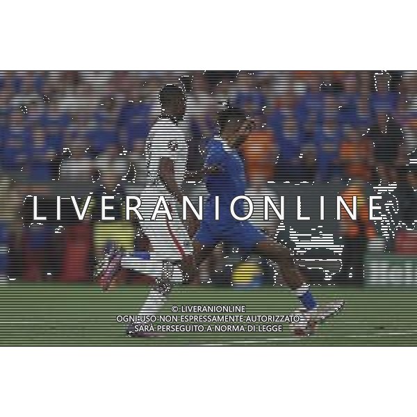 Francesco Scaccianoce/LMedia - UEFA Europa League 2022 Final - Eintracht vs Rangers - football Europa League match 2021/2022 May 18 2022 - Estadio Ramon Sanchez-Pizjuan Seville, Spain UEFA Europa League 2022 Final - Eintracht vs Rangers Photo showing: Joe Aribo (Rangers FC) scores his side\'s first goal of the match @Francesco Scaccianoce/LiveMedia /AGENZIA ALDO LIVERANI SAS