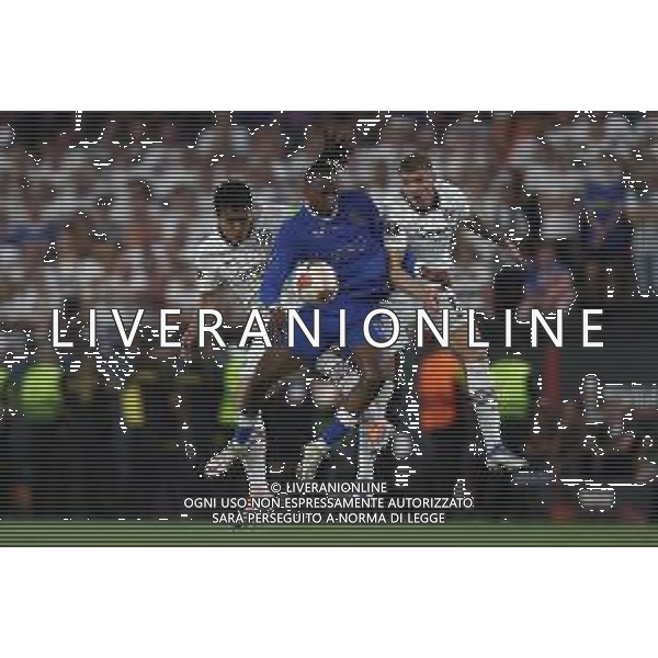Francesco Scaccianoce/LMedia - UEFA Europa League 2022 Final - Eintracht vs Rangers - football Europa League match 2021/2022 May 18 2022 - Estadio Ramon Sanchez-Pizjuan Seville, Spain UEFA Europa League 2022 Final - Eintracht vs Rangers Photo showing: Joe Aribo (Rangers FC) and Makoto Hasebe (Eintracht Frankfurt) battle for the ball @Francesco Scaccianoce/LiveMedia /AGENZIA ALDO LIVERANI SAS