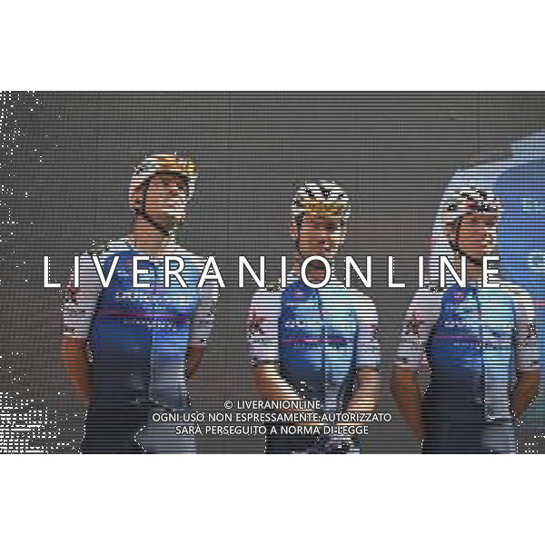 19-05-2022 Giro D\'italia; Tappa 12 Parma - Genova; 2022, Quick Step - Alpha Vinyl; Cavendish, Mark; Ballerini, Davide; Parma; ©SIROTTI/AGENZIA ALDO LIVERANI SAS