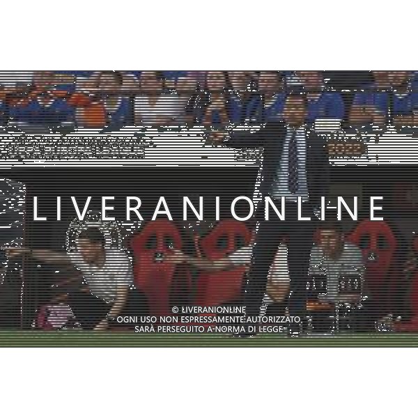 Francesco Scaccianoce/LMedia - UEFA Europa League 2022 Final - Eintracht vs Rangers - football Europa League match 2021/2022 May 18 2022 - Estadio Ramon Sanchez-Pizjuan Seville, Spain UEFA Europa League 2022 Final - Eintracht vs Rangers Photo showing: Giovanni Van Bronckhorst (Rangers FC) gestures @Francesco Scaccianoce/LiveMedia /Ag. Aldo Liverani Sas