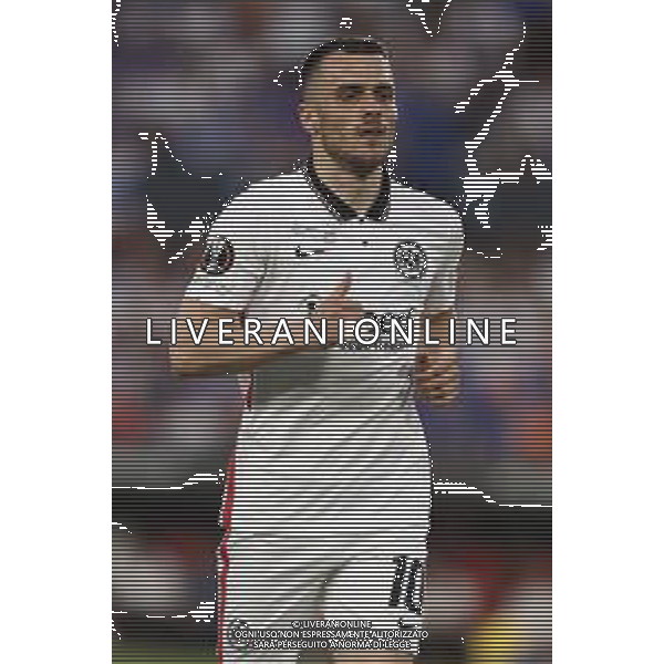 Francesco Scaccianoce/LMedia - UEFA Europa League 2022 Final - Eintracht vs Rangers - football Europa League match 2021/2022 May 18 2022 - Estadio Ramon Sanchez-Pizjuan Seville, Spain UEFA Europa League 2022 Final - Eintracht vs Rangers Photo showing: Filip Kostic (Eintracht Frankfurt) looks on @Francesco Scaccianoce/LiveMedia /Ag. Aldo Liverani Sas