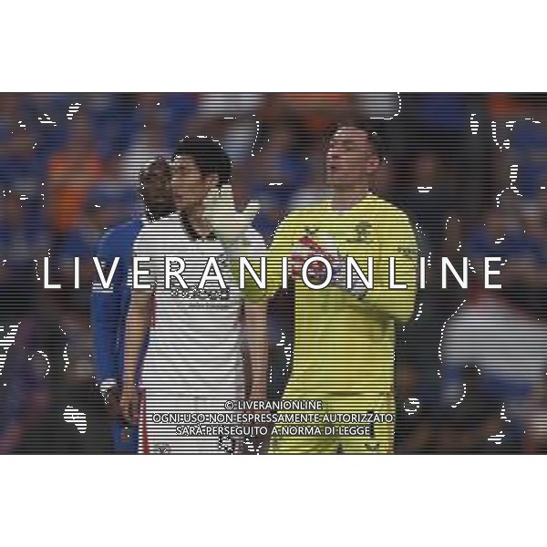 Francesco Scaccianoce/LMedia - UEFA Europa League 2022 Final - Eintracht vs Rangers - football Europa League match 2021/2022 May 18 2022 - Estadio Ramon Sanchez-Pizjuan Seville, Spain UEFA Europa League 2022 Final - Eintracht vs Rangers Photo showing: Allan McGregor (Rangers FC) gestures @Francesco Scaccianoce/LiveMedia /Ag. Aldo Liverani Sas