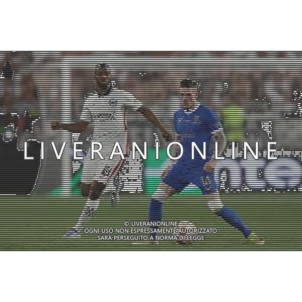 Francesco Scaccianoce/LMedia - UEFA Europa League 2022 Final - Eintracht vs Rangers - football Europa League match 2021/2022 May 18 2022 - Estadio Ramon Sanchez-Pizjuan Seville, Spain UEFA Europa League 2022 Final - Eintracht vs Rangers Photo showing: Almamy Toure (Eintracht Frankfurt) and Ryan Kent (Rangers FC) in action @Francesco Scaccianoce/LiveMedia /Ag. Aldo Liverani Sas