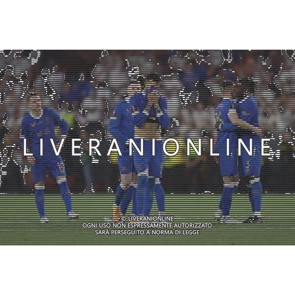 Francesco Scaccianoce/LMedia - UEFA Europa League 2022 Final - Eintracht vs Rangers - football Europa League match 2021/2022 May 18 2022 - Estadio Ramon Sanchez-Pizjuan Seville, Spain UEFA Europa League 2022 Final - Eintracht vs Rangers Photo showing: Rangers FC players react after losing the penalty shootout @Francesco Scaccianoce/LiveMedia /Ag. Aldo Liverani Sas