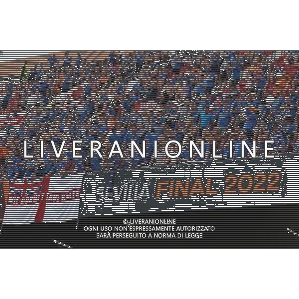 Francesco Scaccianoce/LMedia - UEFA Europa League 2022 Final - Eintracht vs Rangers - football Europa League match 2021/2022 May 18 2022 - Estadio Ramon Sanchez-Pizjuan Seville, Spain UEFA Europa League 2022 Final - Eintracht vs Rangers Photo showing: Fans waiting for the match to begin @Francesco Scaccianoce/LiveMedia /Ag. Aldo Liverani Sas