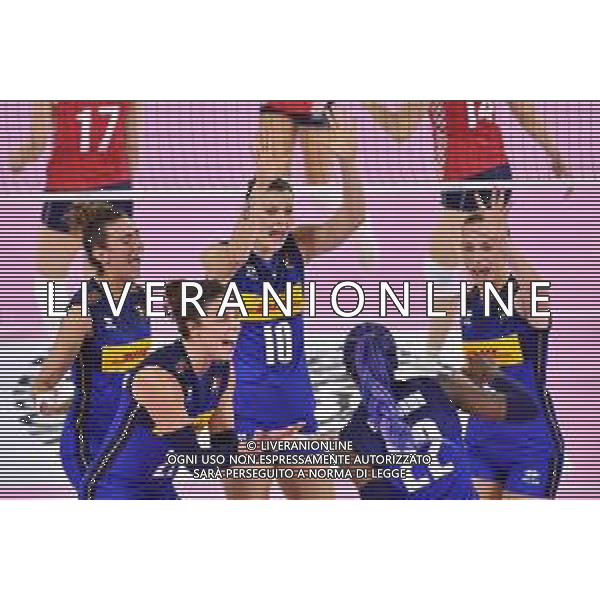 Lisa Guglielmi/LMedia - Test Match - Women Italy vs Women Croatia - Volleyball Test Match May 19 2022 - Pala Wanny Florence, Italy Test Match - Women Italy vs Women Croatia Photo showing: Happiness of Italy @Lisa Guglielmi/LiveMedia /Ag. Aldo Liverani Sas
