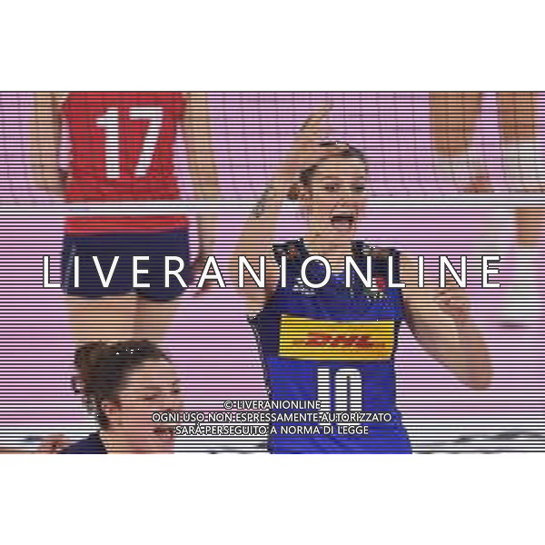 Lisa Guglielmi/LMedia - Test Match - Women Italy vs Women Croatia - Volleyball Test Match May 19 2022 - Pala Wanny Florence, Italy Test Match - Women Italy vs Women Croatia Photo showing: Happiness of Cristina Chirichella (Italy) @Lisa Guglielmi/LiveMedia /Ag. Aldo Liverani Sas
