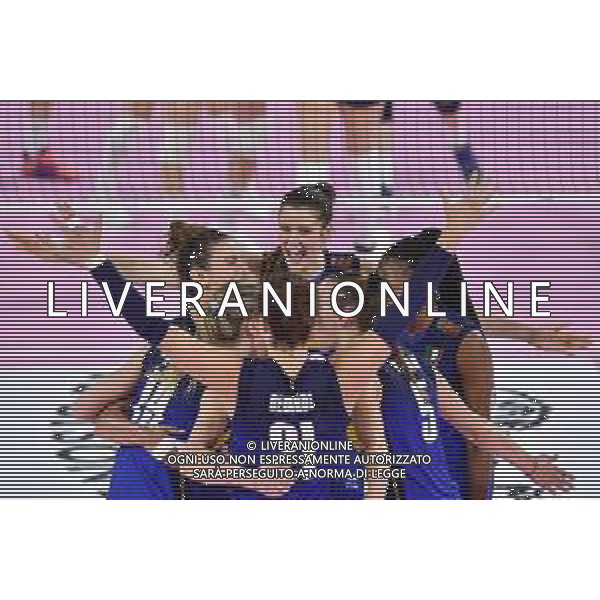 Lisa Guglielmi/LMedia - Test Match - Women Italy vs Women Croatia - Volleyball Test Match May 19 2022 - Pala Wanny Florence, Italy Test Match - Women Italy vs Women Croatia Photo showing: Happiness of Italy @Lisa Guglielmi/LiveMedia /Ag. Aldo Liverani Sas