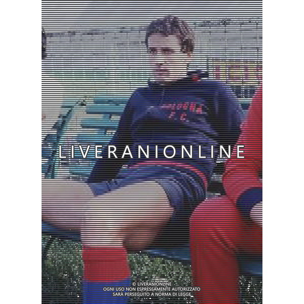 archivio M.B. NELLA FOTO CARLO PETRINI CALCIATORE BOLOGNA CALCIO AG ALDO LIVERANI