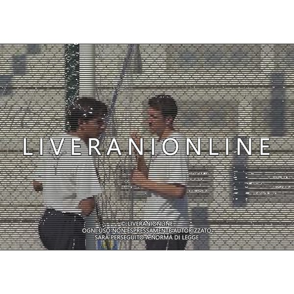 1999-ALLENAMENTO LAZIO CALCIO NELLA FOTO FILIPPO INZAGHI E PAOLO NEGRO AG ALDO LIVERANI SAS