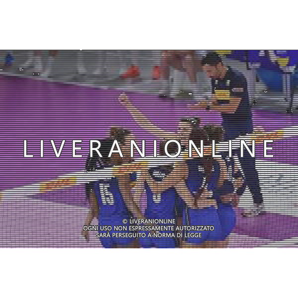 Lisa Guglielmi/LMedia - Test Match - Women Italy vs Women Croatia - Volleyball Test Match May 19 2022 - Pala Wanny Florence, Italy Test Match - Women Italy vs Women Croatia Photo showing: Happiness of Italy @Lisa Guglielmi/LiveMedia /Ag. Aldo Liverani Sas