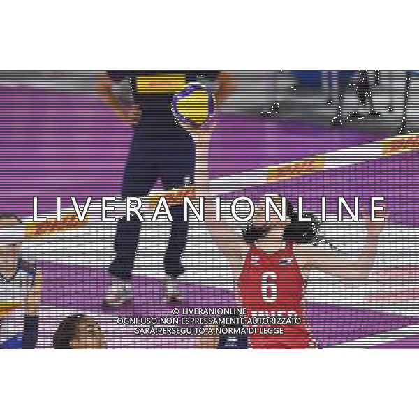 Lisa Guglielmi/LMedia - Test Match - Women Italy vs Women Croatia - Volleyball Test Match May 19 2022 - Pala Wanny Florence, Italy Test Match - Women Italy vs Women Croatia Photo showing: Klara Peric (Croatia) @Lisa Guglielmi/LiveMedia /Ag. Aldo Liverani Sas