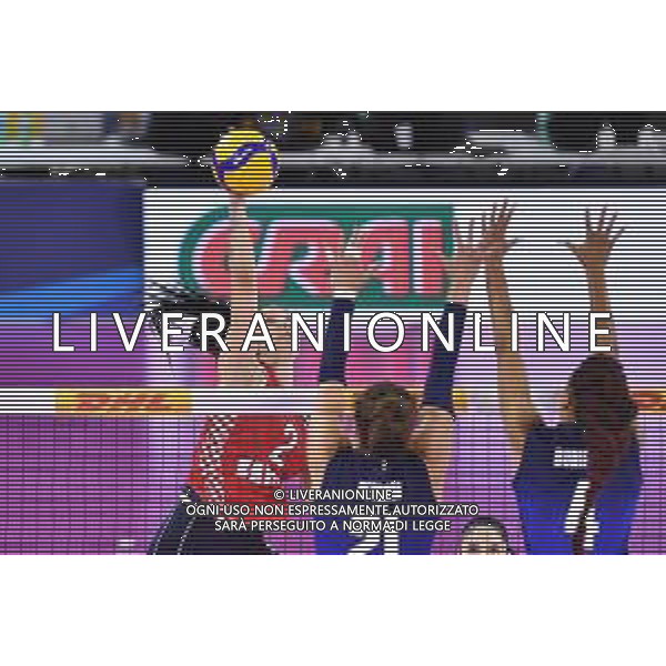 Lisa Guglielmi/LMedia - Test Match - Women Italy vs Women Croatia - Volleyball Test Match May 19 2022 - Pala Wanny Florence, Italy Test Match - Women Italy vs Women Croatia Photo showing: Mika Grbavica (Croatia) @Lisa Guglielmi/LiveMedia /Ag. Aldo Liverani Sas