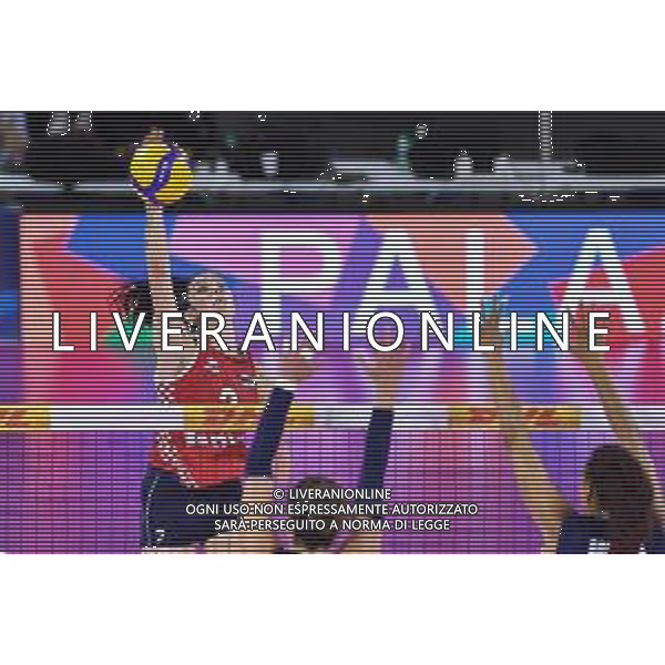 Lisa Guglielmi/LMedia - Test Match - Women Italy vs Women Croatia - Volleyball Test Match May 19 2022 - Pala Wanny Florence, Italy Test Match - Women Italy vs Women Croatia Photo showing: Mika Grbavica (Croatia) @Lisa Guglielmi/LiveMedia /Ag. Aldo Liverani Sas